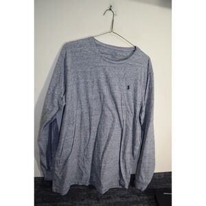 Polo Ralph Lauren Long Sleeve Cotton T Shirt MENS XL Heather Gray Soft